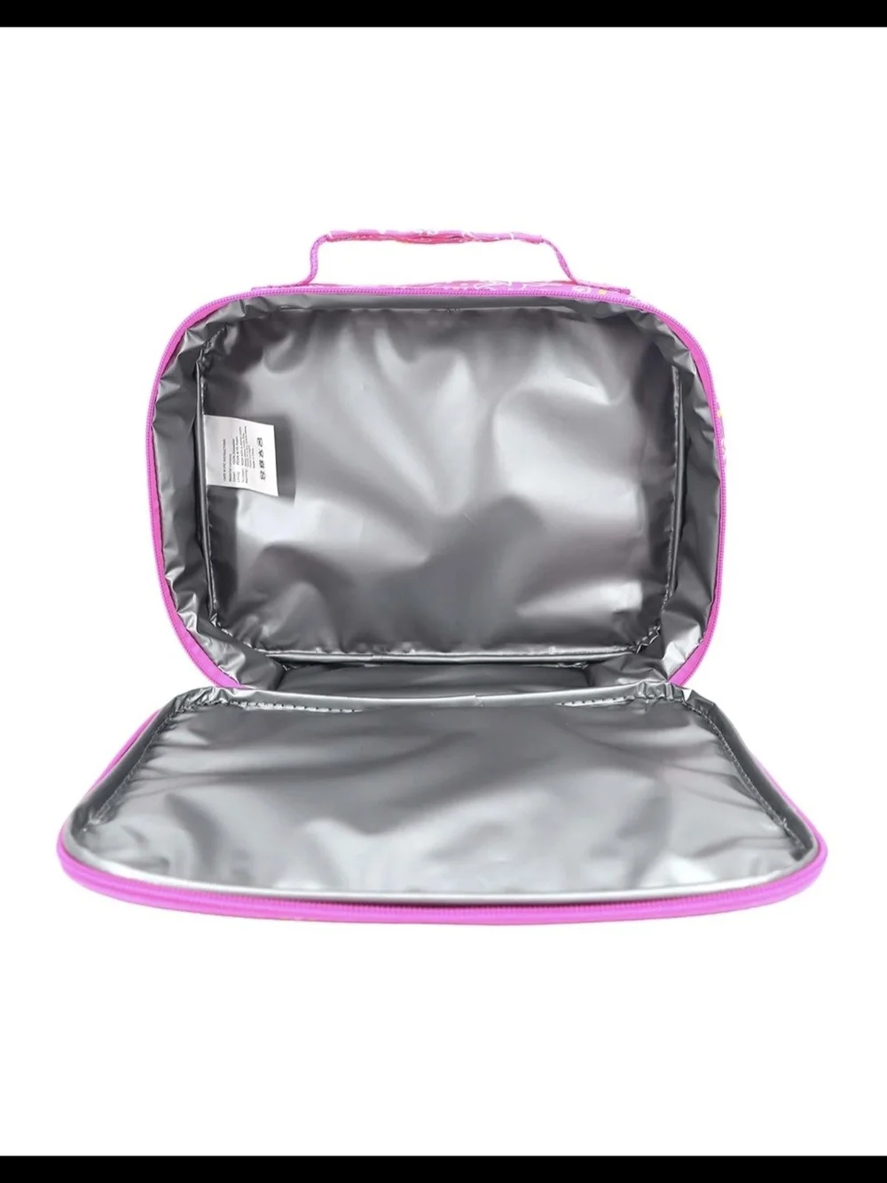 NWT Insulated Pink Unicorn Print Lunch Travel Bag School Daycare Work Sz 10.6